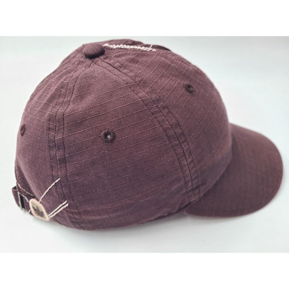Women Adidas Trefoil Strapback Adjustable Hat Cap Baseball Casual Mom Brown Pink - Picture 7 of 13